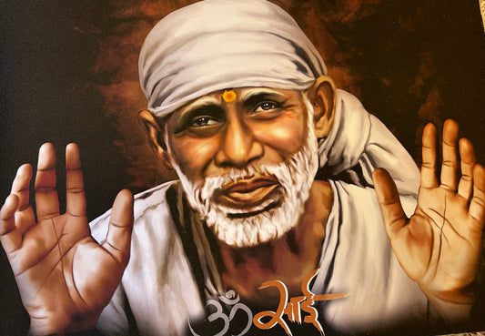 Shirdi Sai Baba - Face with Blessing Hands