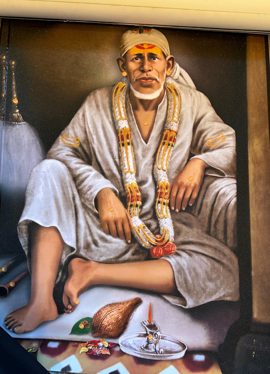 Shirdi Sai Baba - Sitting (coloured)